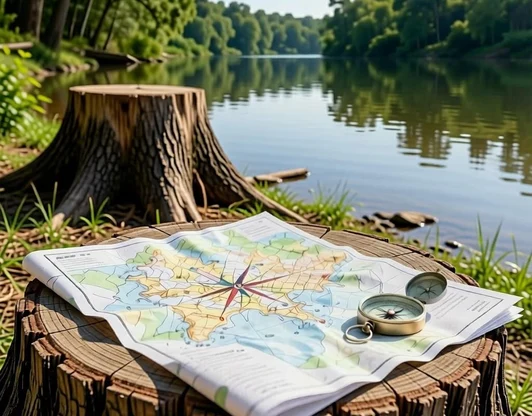 Ориентирование в лесу.